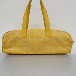 Chanel handbag New Travel Nylon Yellow Ladies