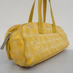 Chanel handbag New Travel Nylon Yellow Ladies