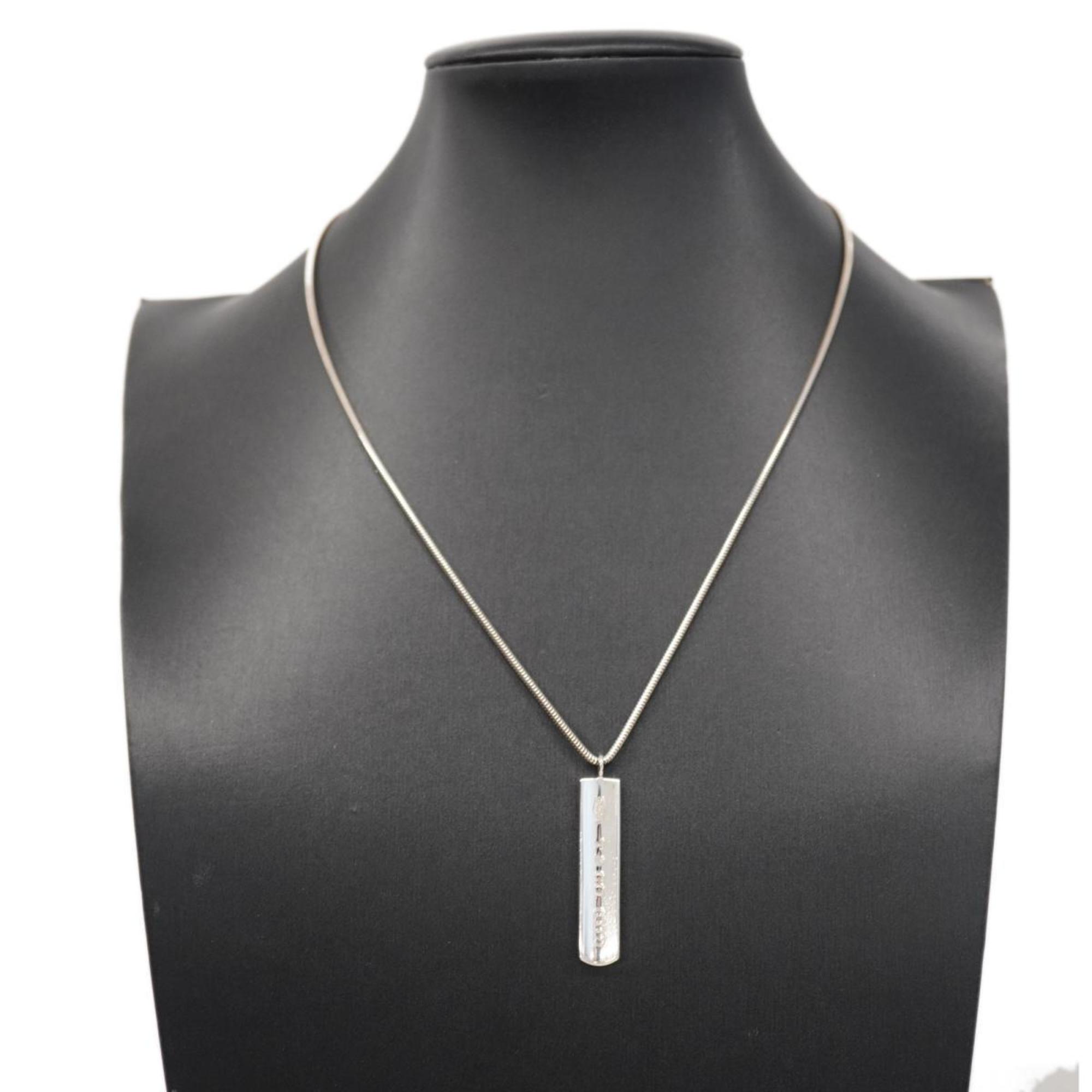 Tiffany Necklace Narrow Bar 925 Silver Women's