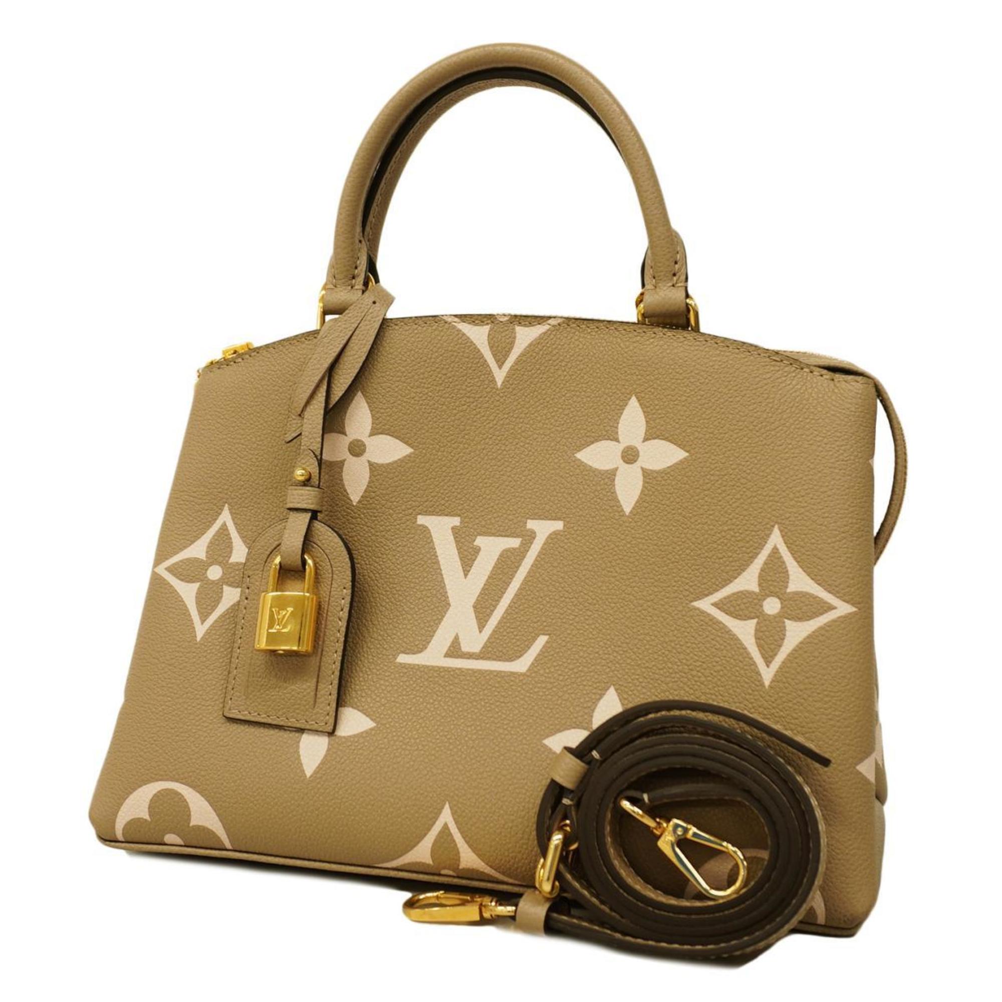 Louis Vuitton Handbag Monogram Empreinte Bicolor Petit Palais PM M58914 Tourtrell Creme Ladies