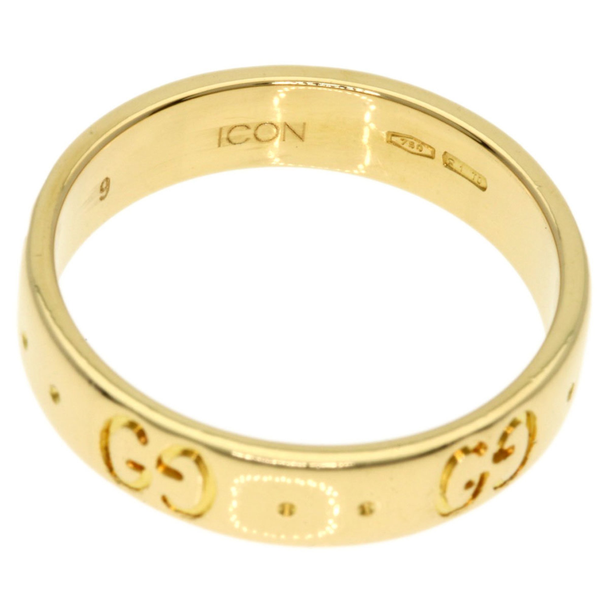 Gucci Icon #9 Ring, 18K Yellow Gold, Women's, GUCCI