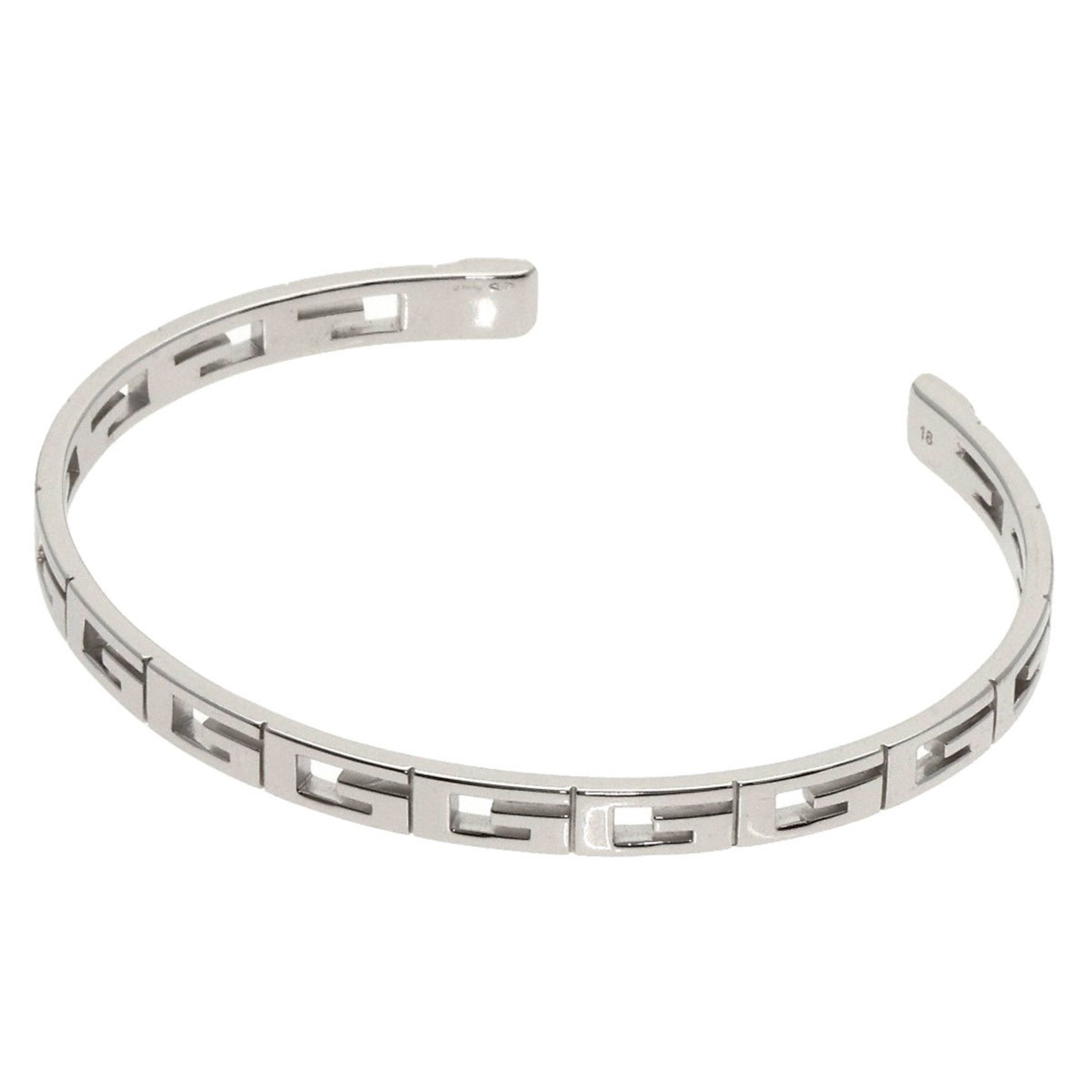 Gucci Bangle G #18 Bracelet K18 White Gold Women's GUCCI