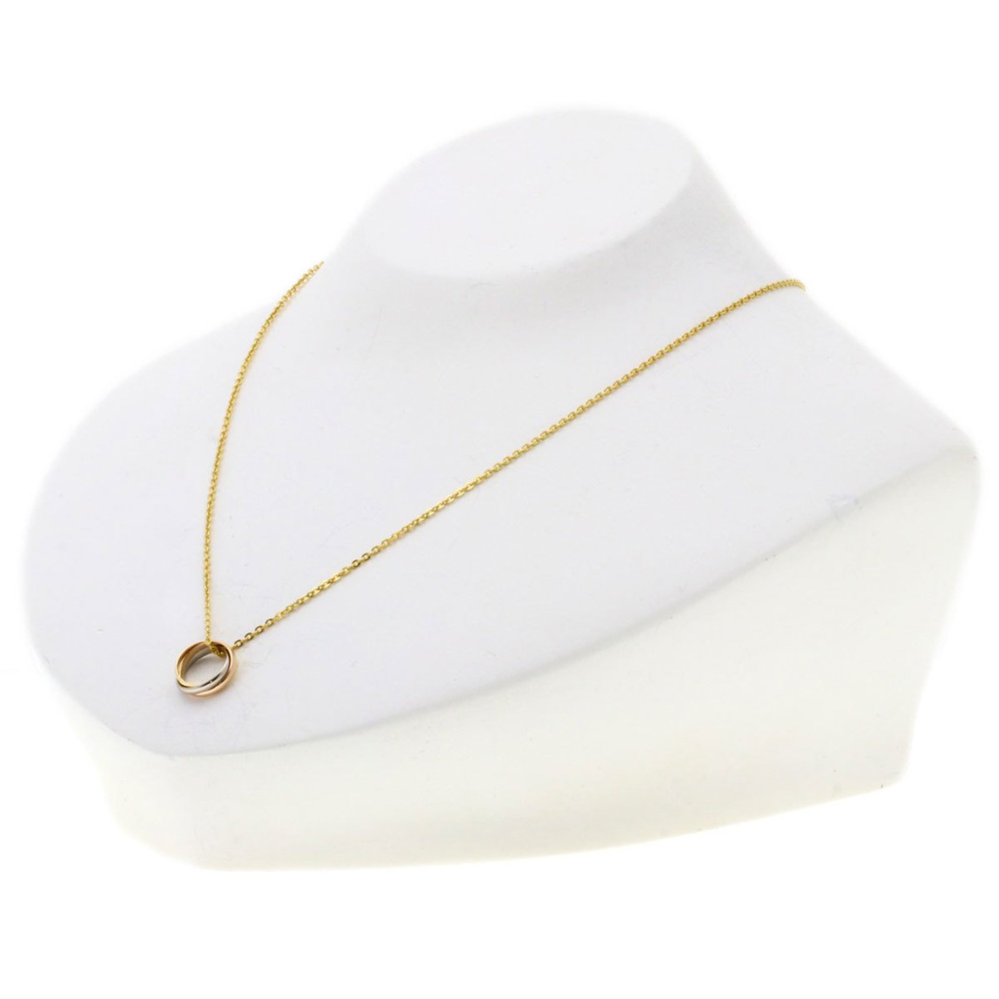 Cartier Baby Trinity Necklace K18 Yellow Gold K18PG K18WG Women's CARTIER