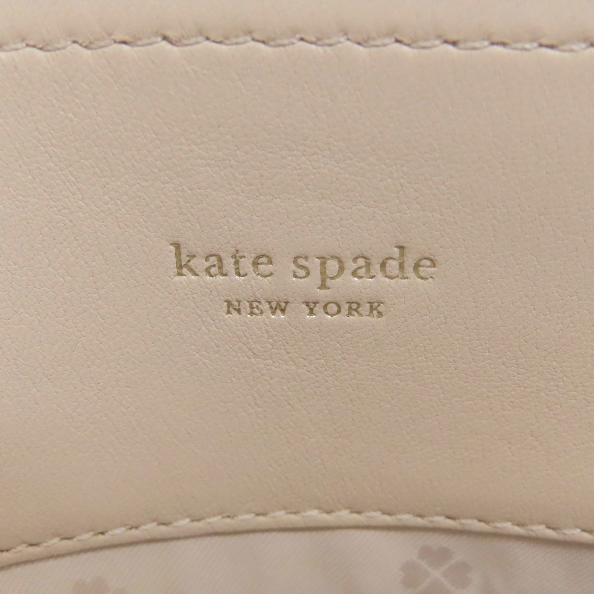 Kate Spade V-stitch shoulder bag leather women's kate spade