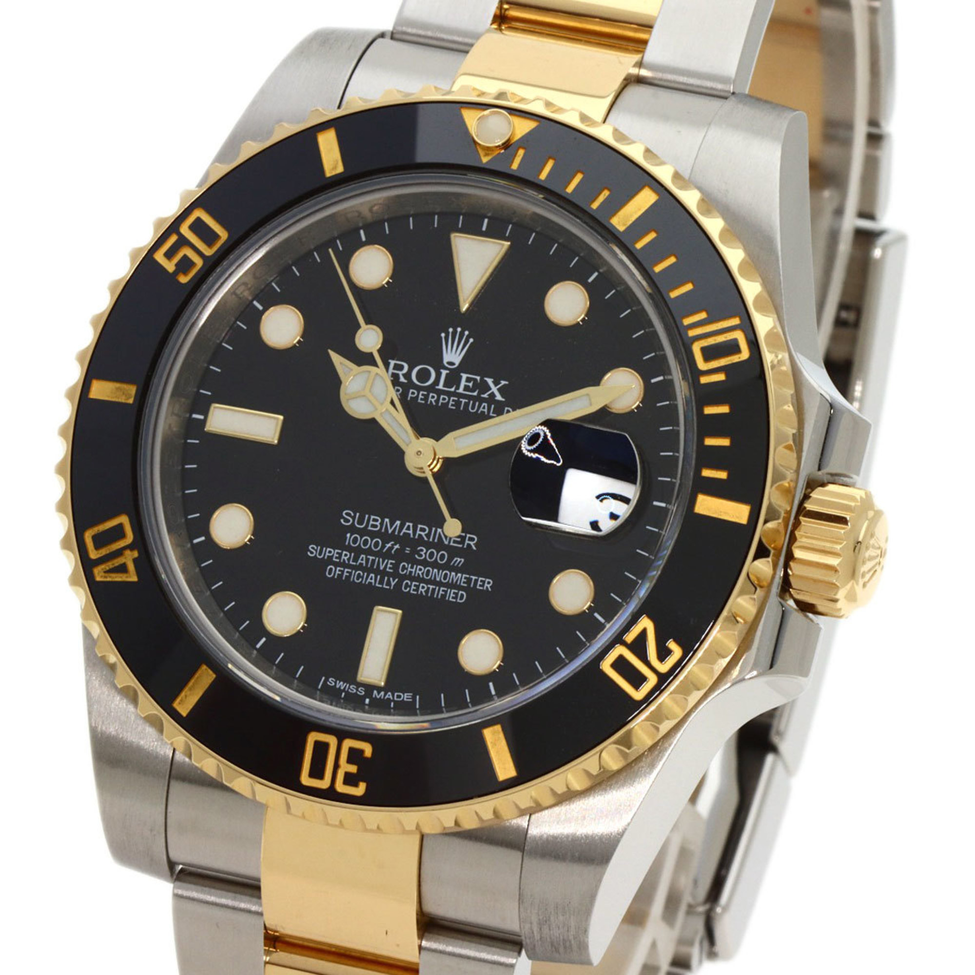 Rolex 116613LN Submariner Date Watch Stainless Steel SSxK18YG K18YG Men's ROLEX