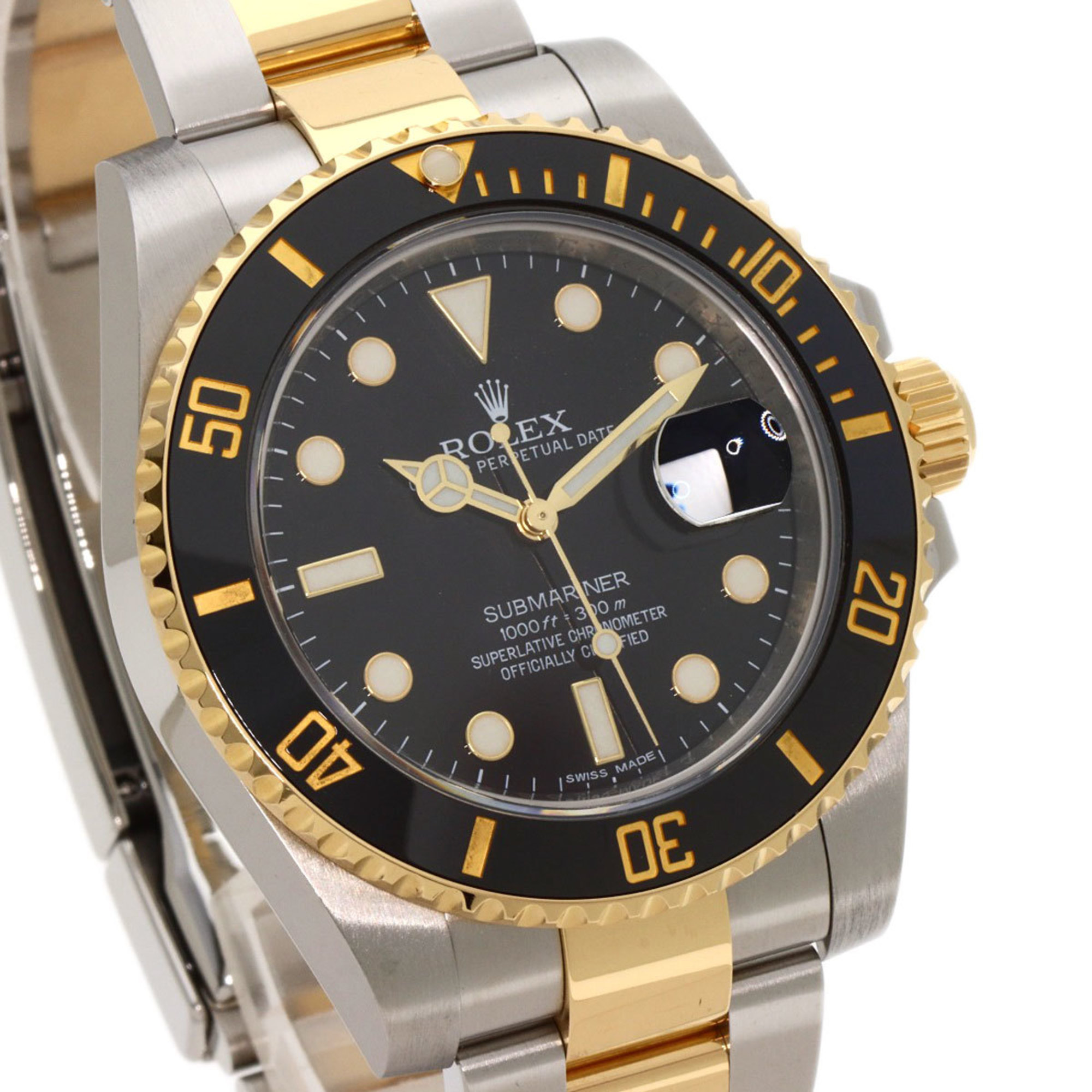 Rolex 116613LN Submariner Date Watch Stainless Steel SSxK18YG K18YG Men's ROLEX