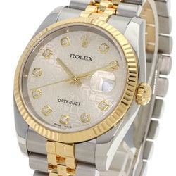 Rolex 116233G Datejust 10P Diamond Horicon Watch Stainless Steel SSxK18YG K18YG Men's ROLEX