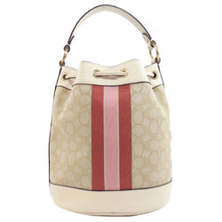 Coach C4102 Dempsey Drawstring Bucket Handbag Canvas Women's COACH