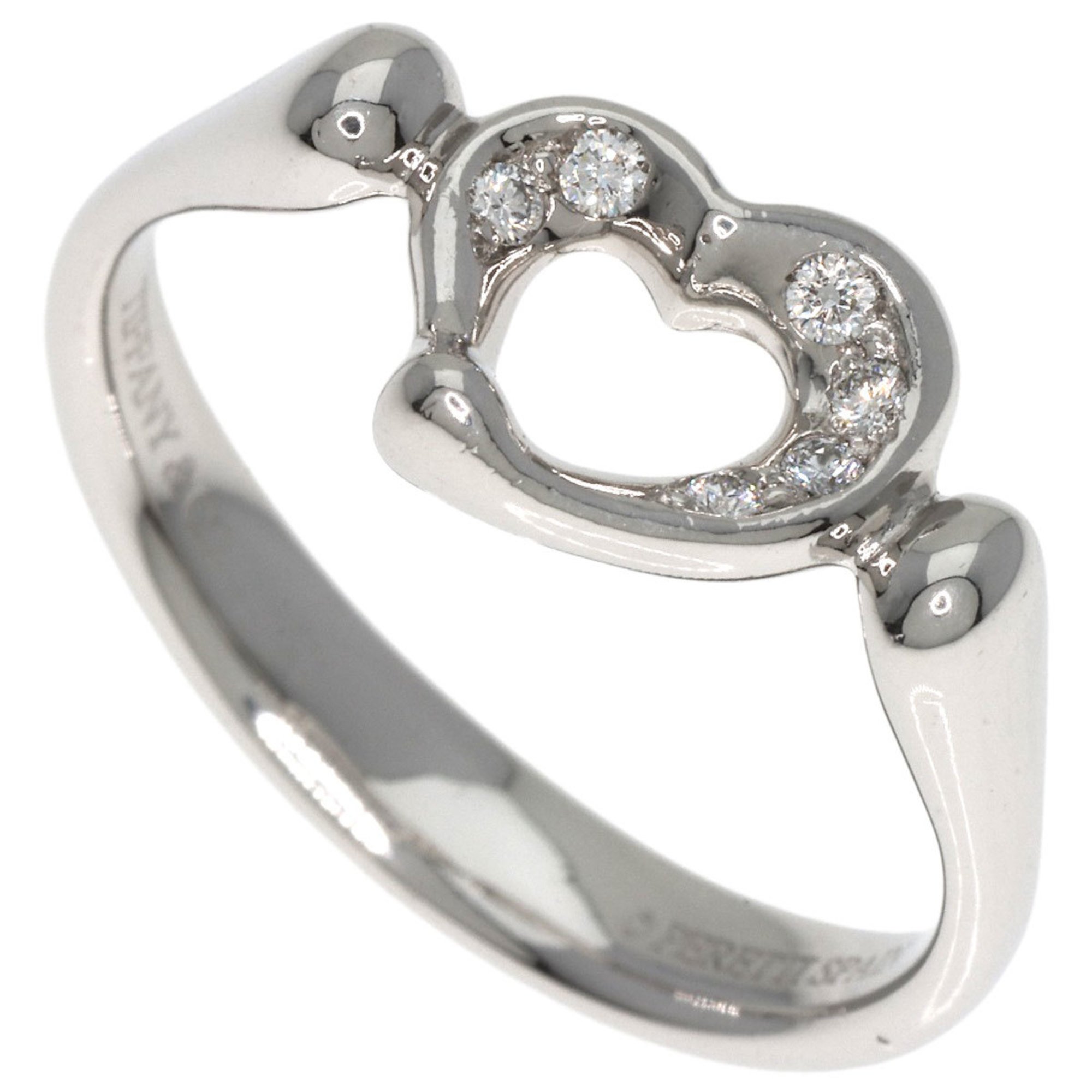 Tiffany Heart Diamond Ring, Platinum PT950, Women's, TIFFANY&Co.