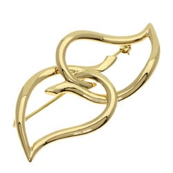 Tiffany Double Leaf Brooch, 18K Yellow Gold, Women's, TIFFANY&Co.