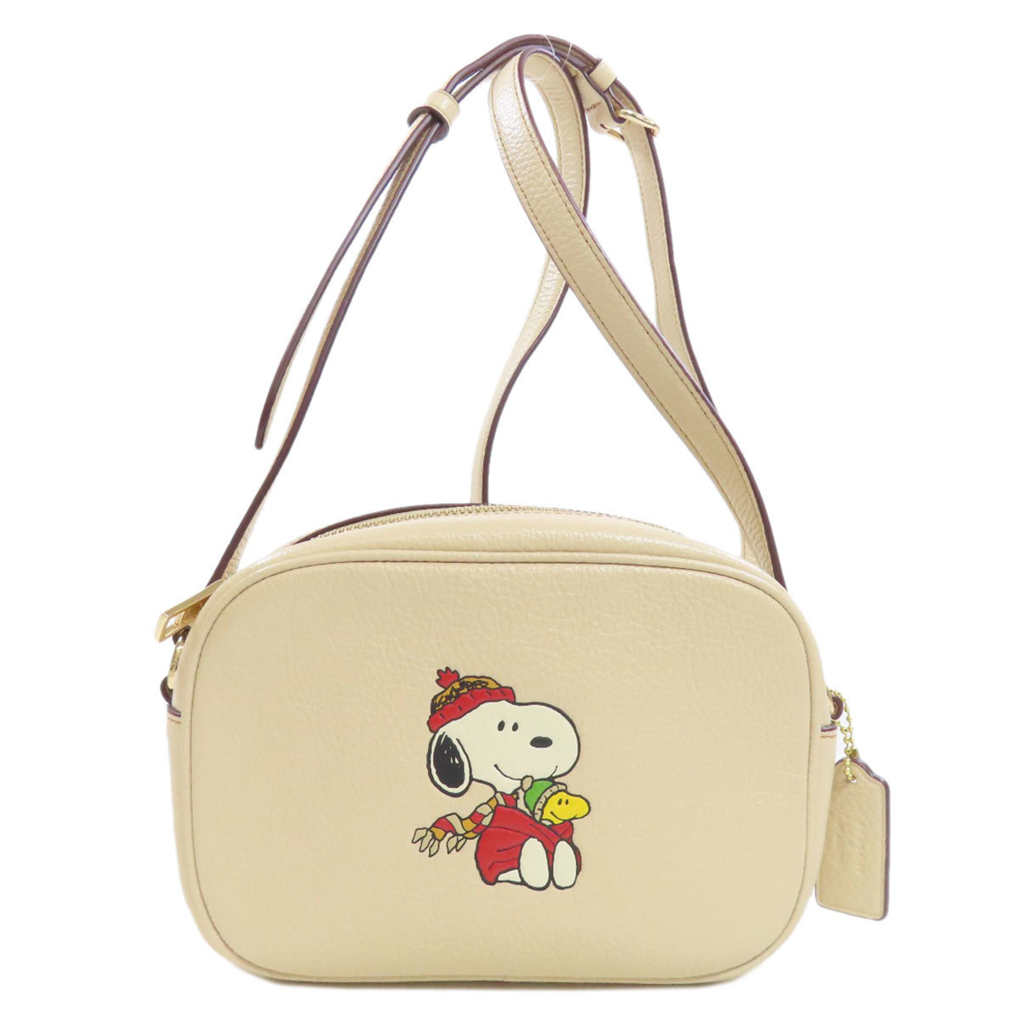 Coach CF249 Snoopy collaboration shoulder bag leather women's COACH