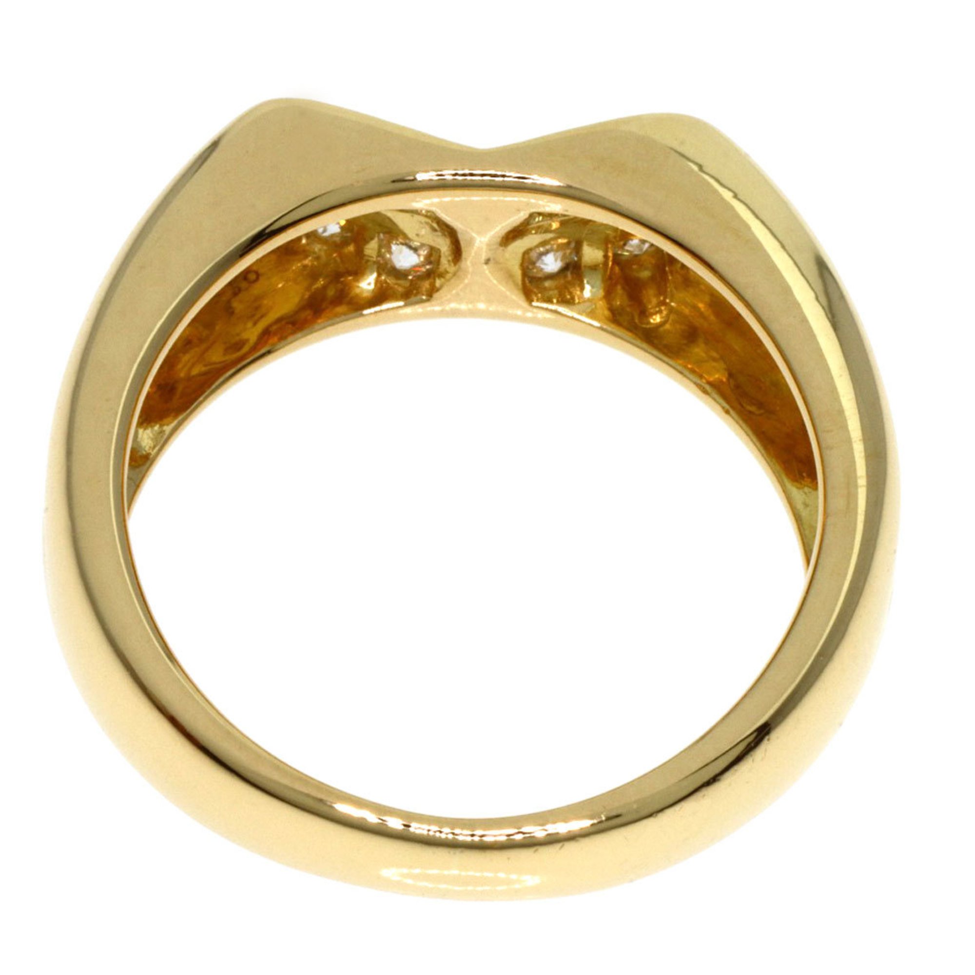 Christian Dior Dior Diamond Ring, 18K Yellow Gold, Women's