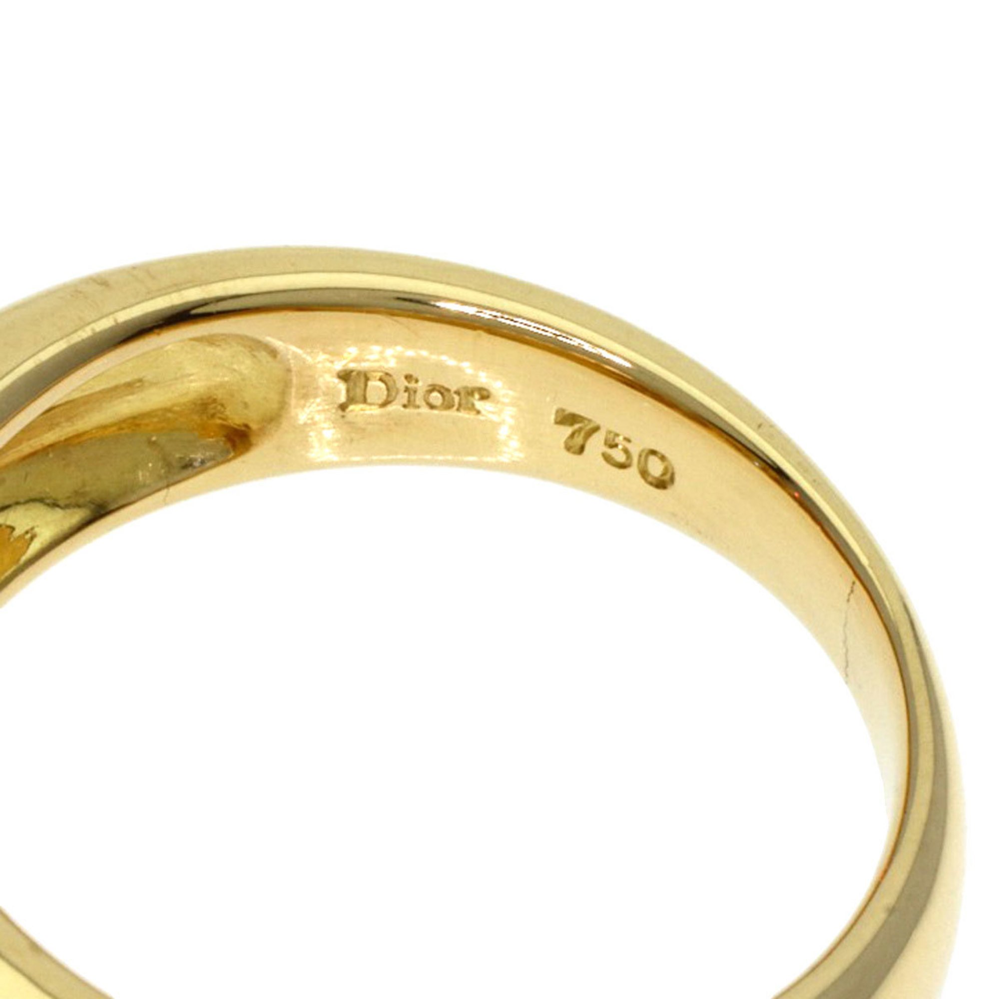 Christian Dior Dior Diamond Ring, 18K Yellow Gold, Women's