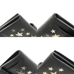 Jimmy Choo Star Motif Bi-fold Wallet Leather Women's