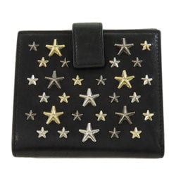 Jimmy Choo Star Motif Bi-fold Wallet Leather Women's