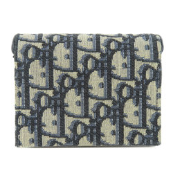 Christian Dior Saddle Trotter Pattern Business Card Holder/Card Case Canvas Women's CHRISTIAN DIOR