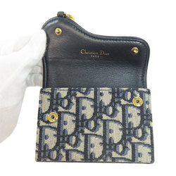 Christian Dior Saddle Trotter Pattern Business Card Holder/Card Case Canvas Women's CHRISTIAN DIOR