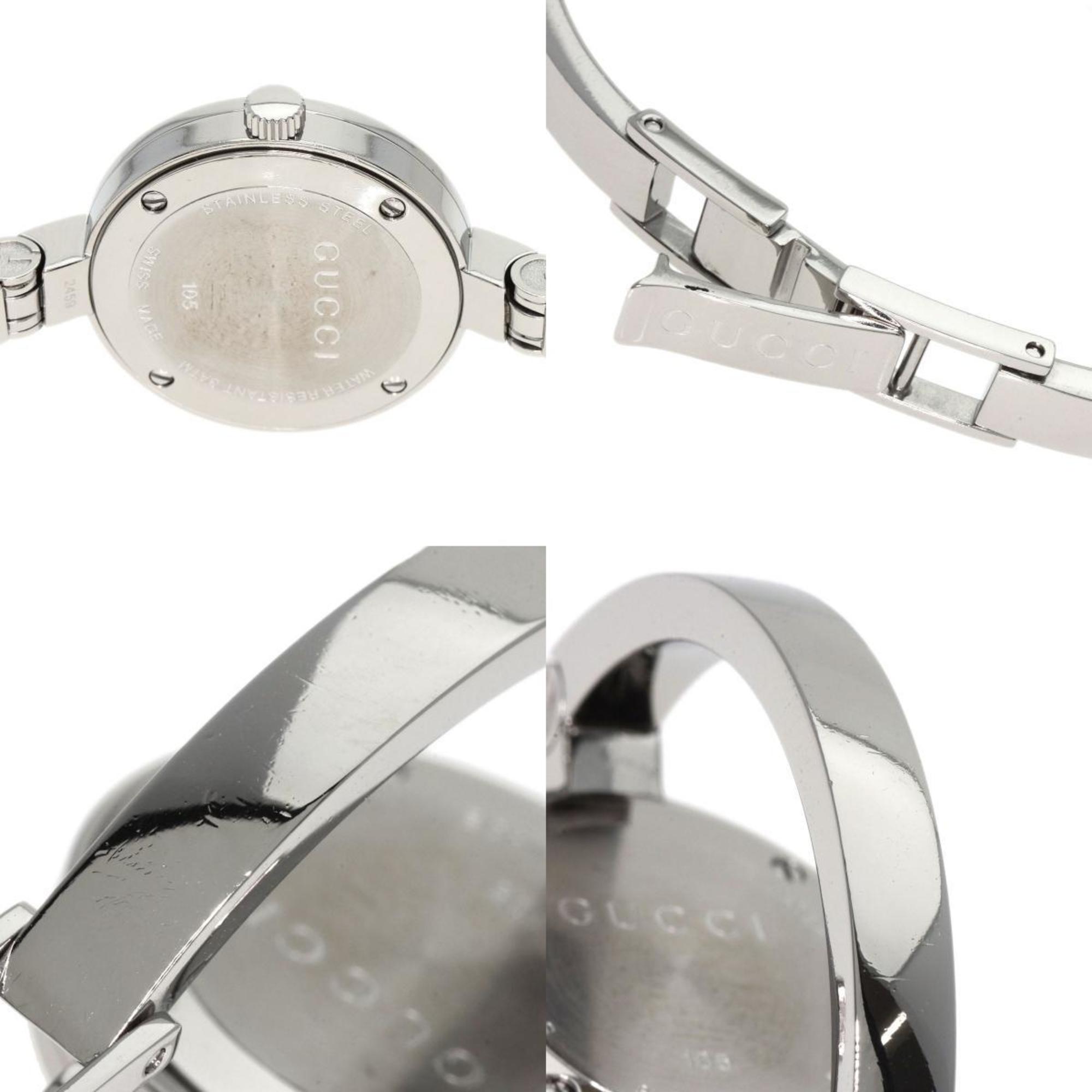 Gucci YA105 G Circle 1P Diamond Watch Stainless Steel SS Ladies GUCCI