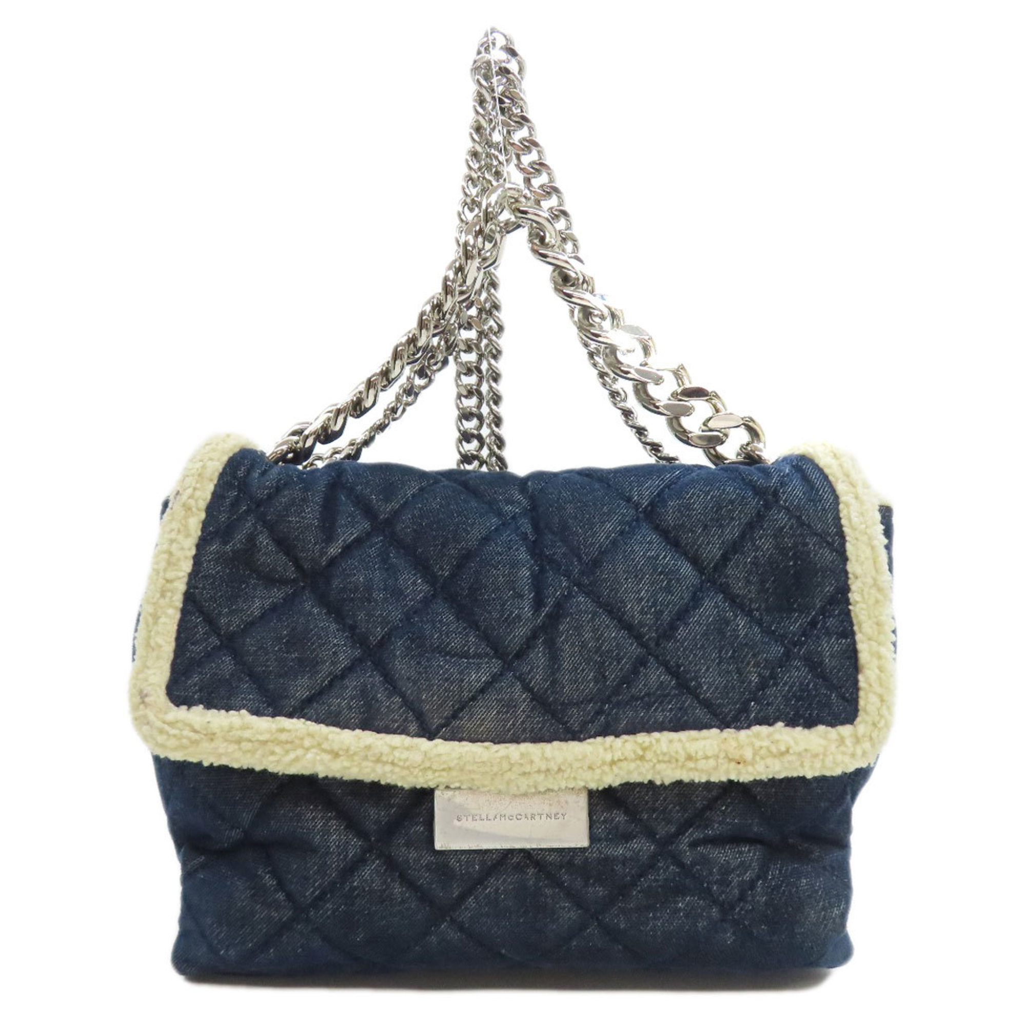 Stella McCartney Chain Shoulder Handbag Denim Women's