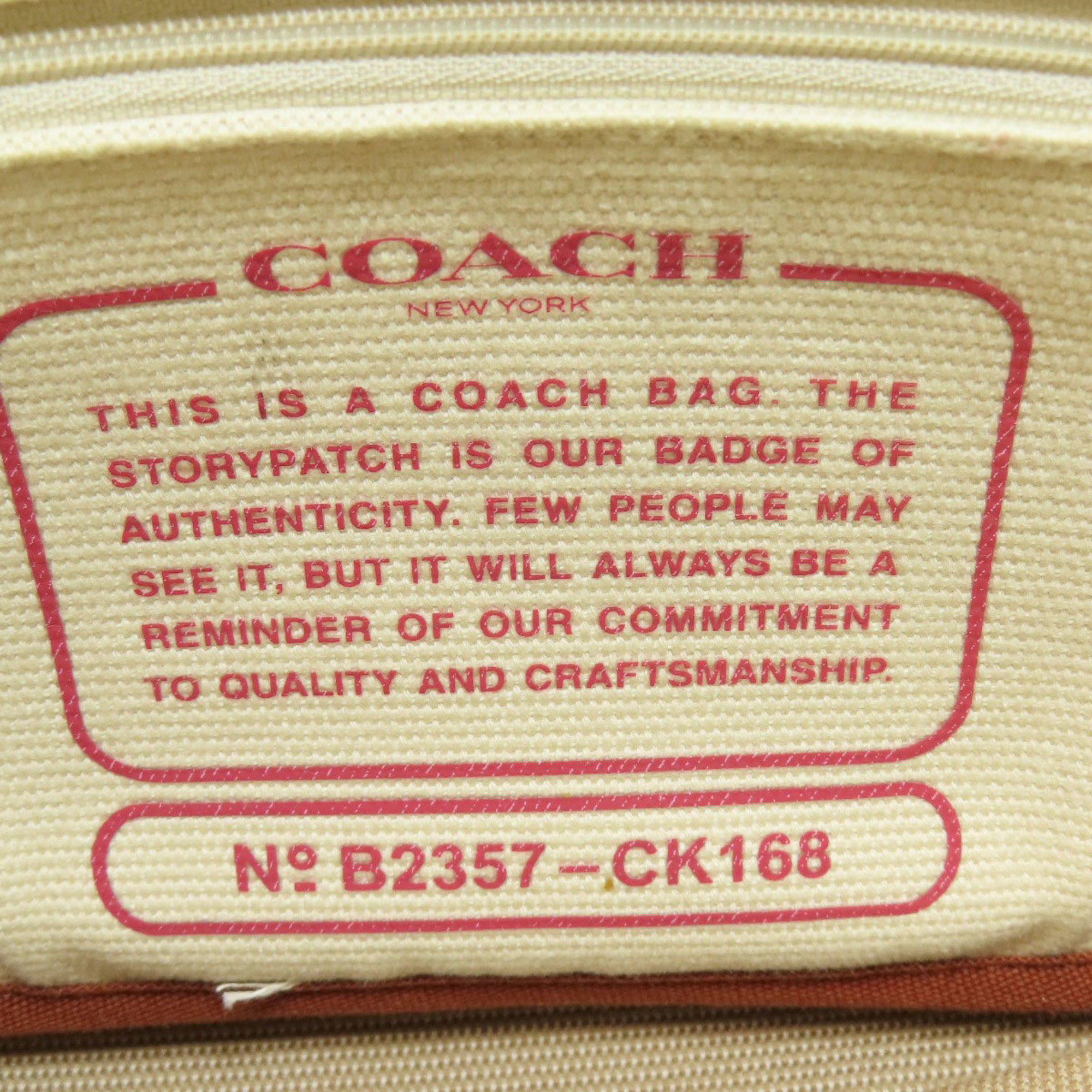 Coach CK168 Small Tote Handbag Canvas Women's COACH