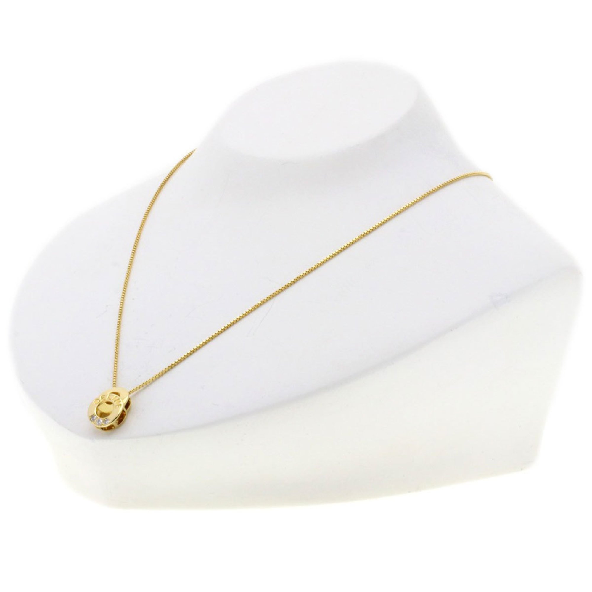 Celine Diamond Necklace K18 Yellow Gold Women's CELINE