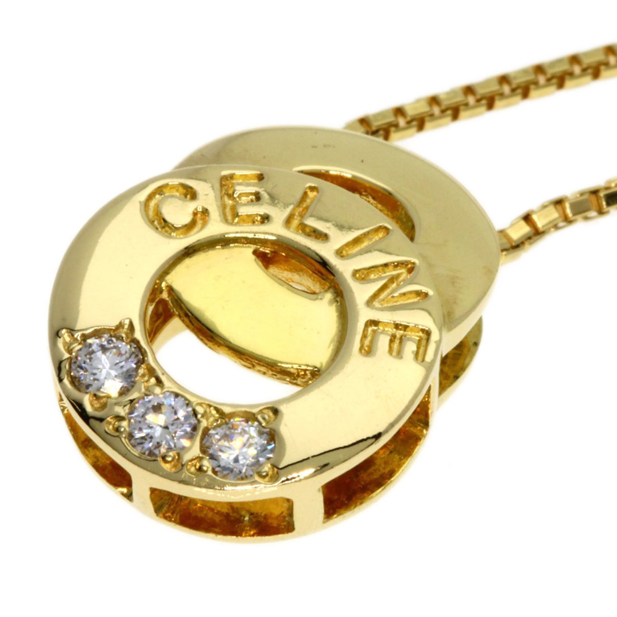 Celine Diamond Necklace K18 Yellow Gold Women's CELINE