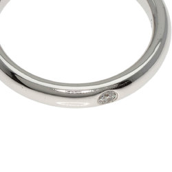 Tiffany Stacking Band 1P Diamond Ring, Platinum PT950, Women's, TIFFANY&Co.