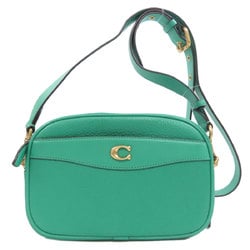 Coach CC386 Camera Bag Shoulder Leather Women's COACH