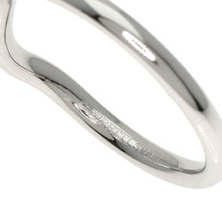 Tiffany & Co. Curved Band Diamond Ring, Platinum PT950, Women's, TIFFANY