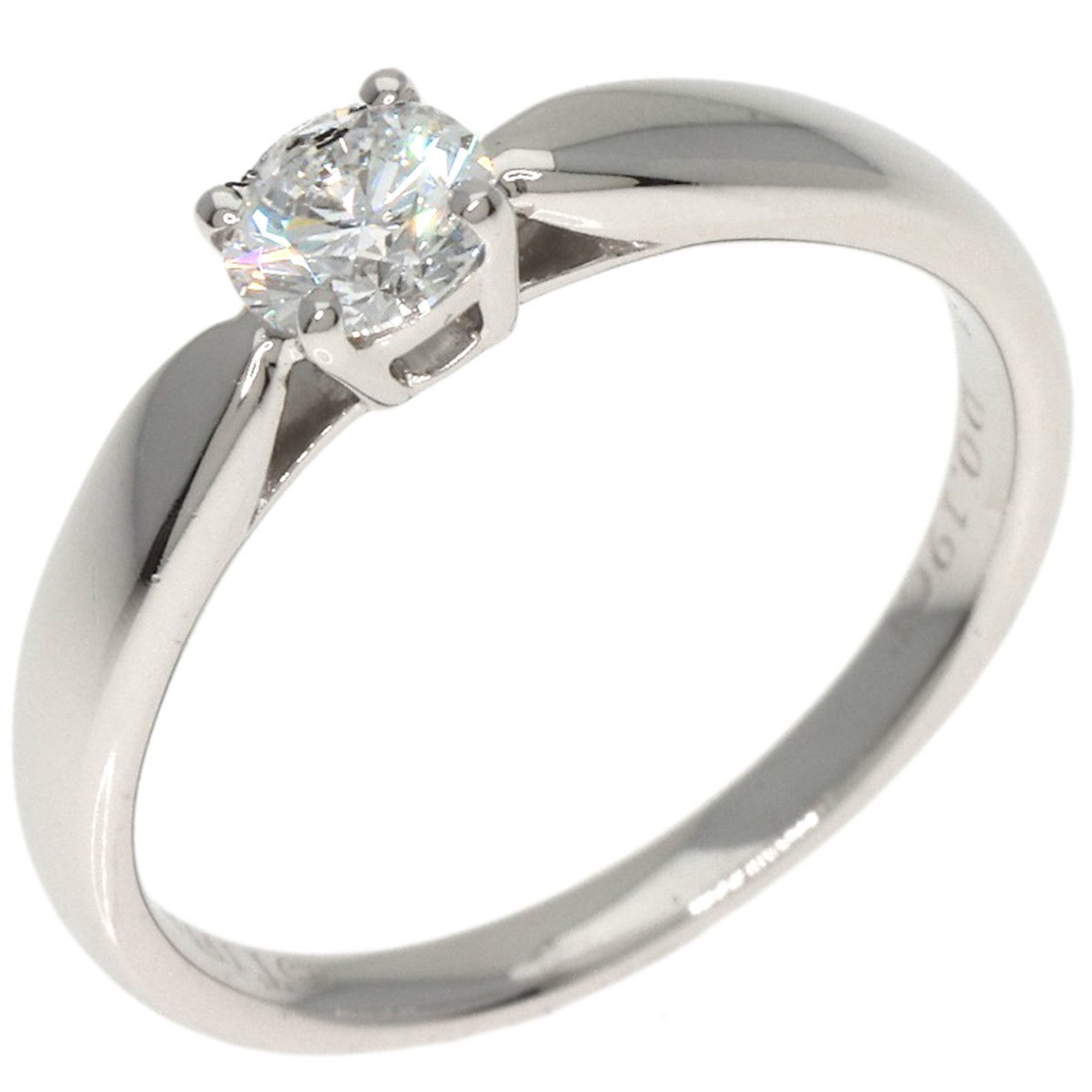 Tiffany Harmony Solitaire Diamond Ring, Platinum PT950, Women's, TIFFANY&Co.