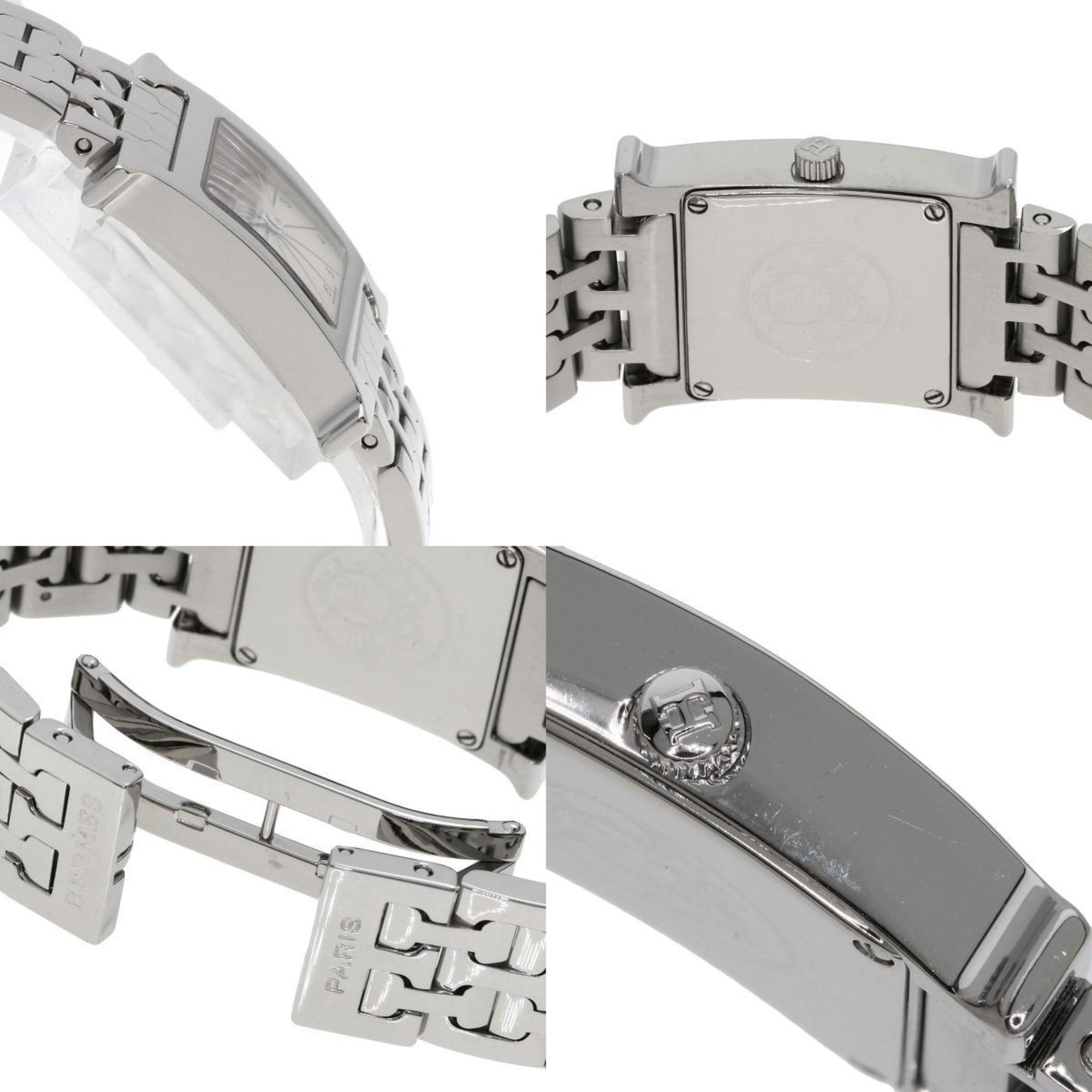 Hermes HH1.120 H Watch Stainless Steel SS Ladies HERMES