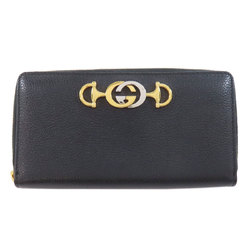 GUCCI 570661 Zumi Long Wallet Leather Women's