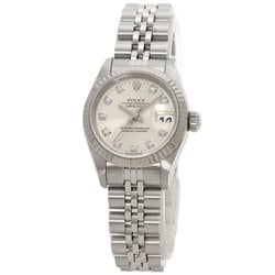 Rolex 69174G Datejust 10P Diamond Watch Stainless Steel SS K18WG Ladies ROLEX