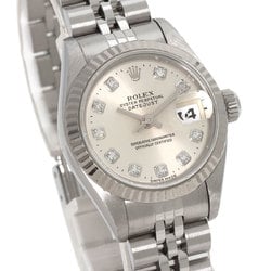 Rolex 69174G Datejust 10P Diamond Watch Stainless Steel SS K18WG Ladies ROLEX