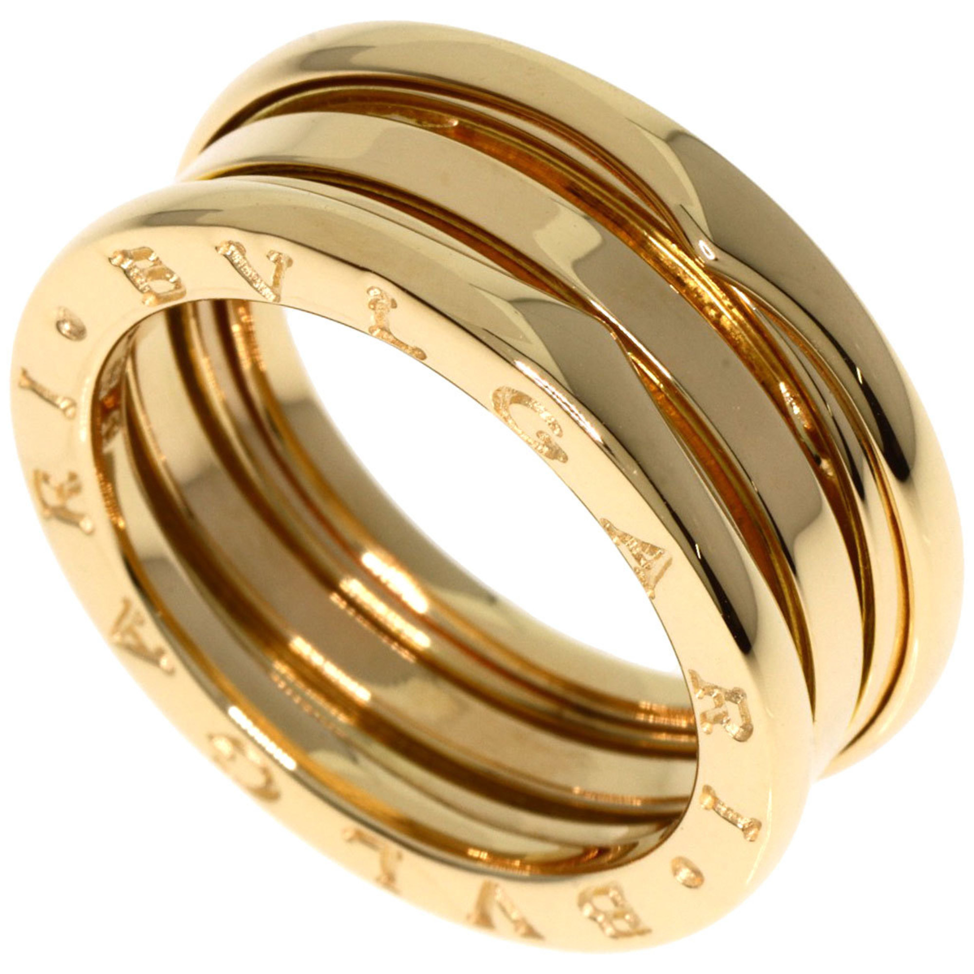 BVLGARI B-zero1 B-zero One 2-band #55 Ring, K18 Yellow Gold, Women's