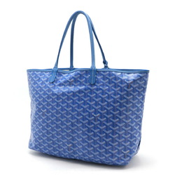 GOYARD Saint Louis PM Tote Bag Shoulder Coated Canvas Leather Blue White