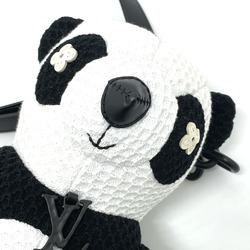 LOUIS VUITTON M57414 Zoom and Friends Adventure LV Friend Panda Bear Shoulder Bag Cotton Men's Women's Black x White