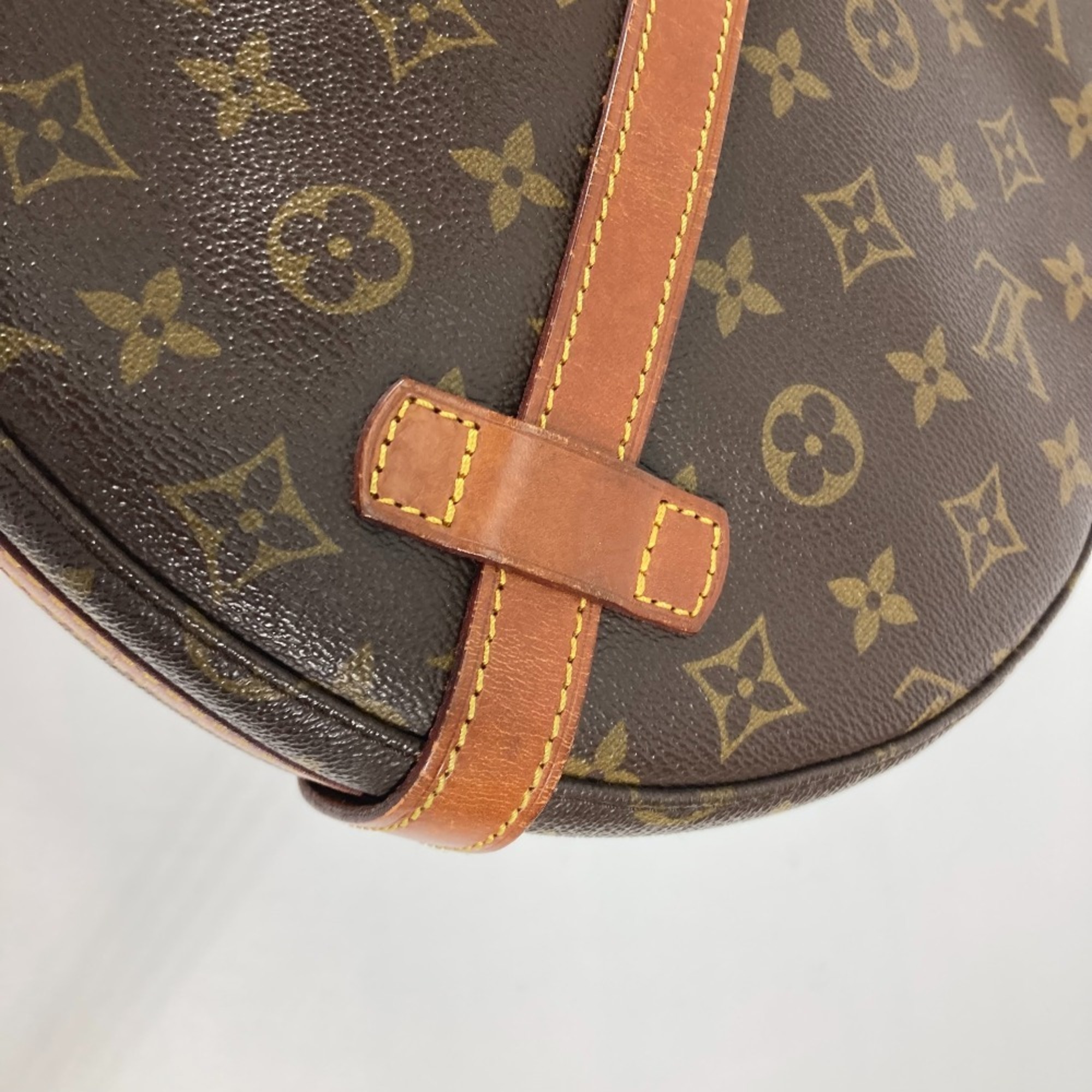 LOUIS VUITTON M51232 Monogram Chantilly GM Pochette Shoulder Bag Canvas Women's Brown