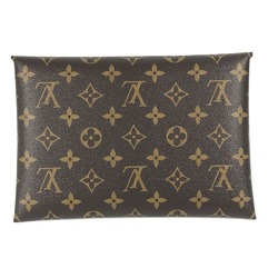 LOUIS VUITTON M62034 Monogram Pochette Kirigami Pouch Set of 3 Clutch Bag Canvas Women's Brown