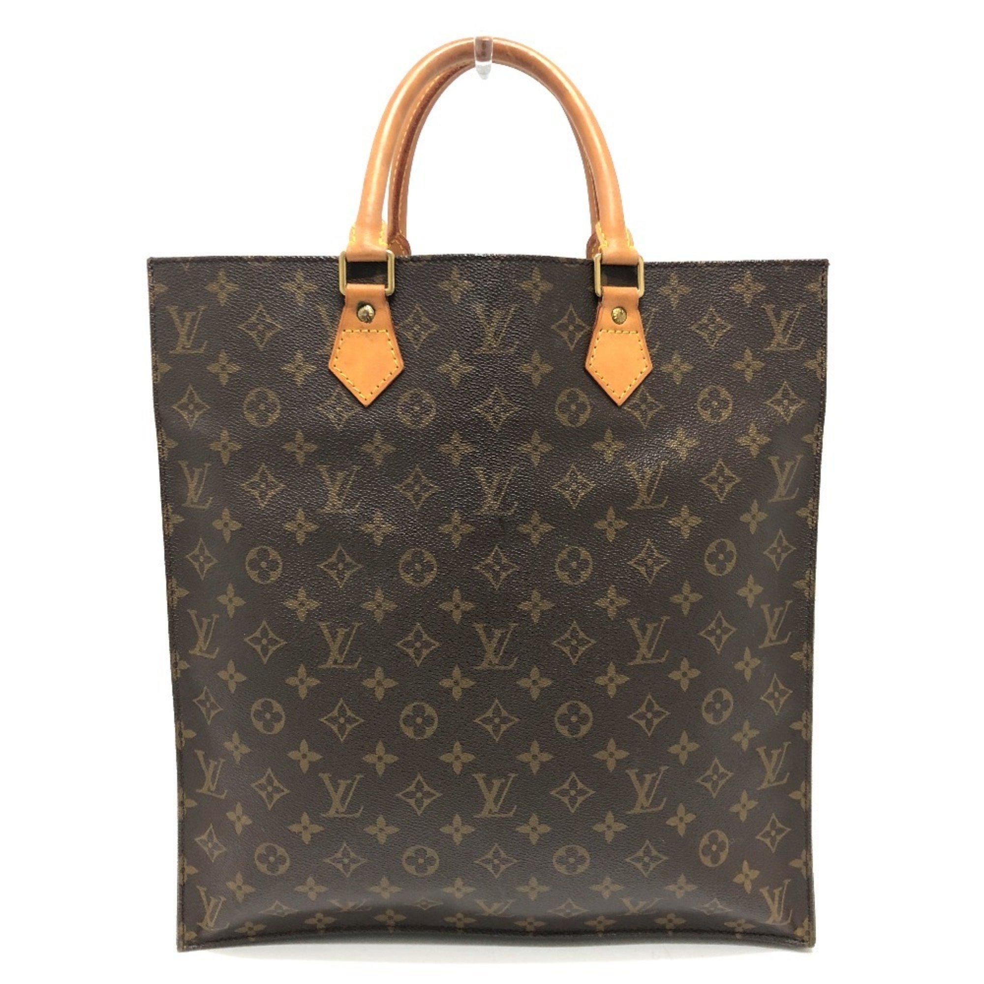 LOUIS VUITTON M51140 Sac Plat Tote Bag, Monogram Canvas, Women's, Brown