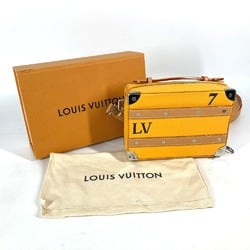 LOUIS VUITTON M59669 Virgil Abloh Handle Soft Trunk Handbag Shoulder Bag Calf Leather Men's Saffron Orange L-240725-6