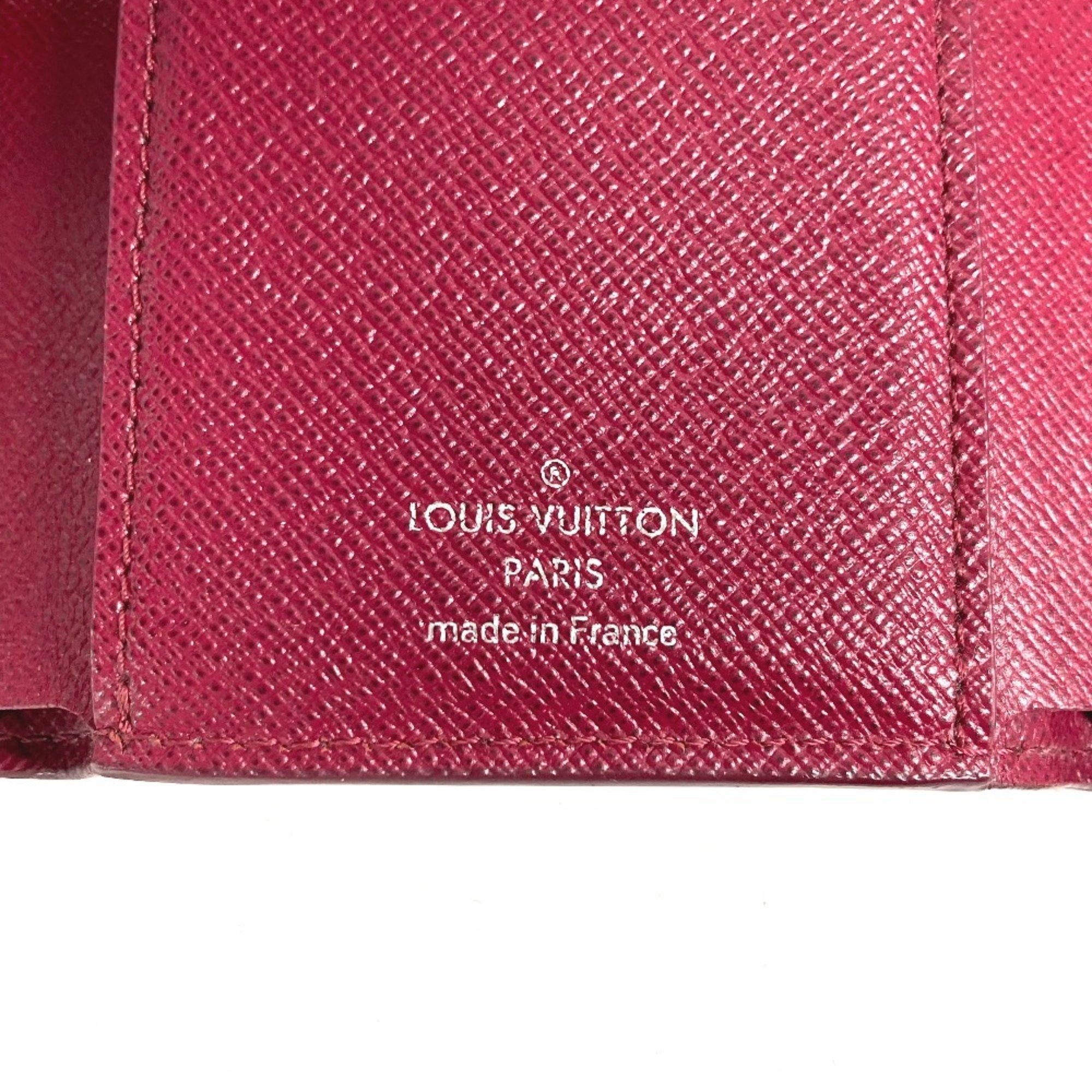 LOUIS VUITTON M62171 Epi Portefeuille Victorine Compact Wallet Tri-fold Leather Women's Fuchsia Purple