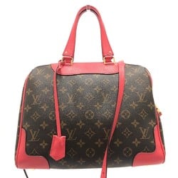 LOUIS VUITTON Louis Vuitton M50057 Retiro PM Bag Shoulder Handbag Monogram Canvas Women's Coquelicot Brown