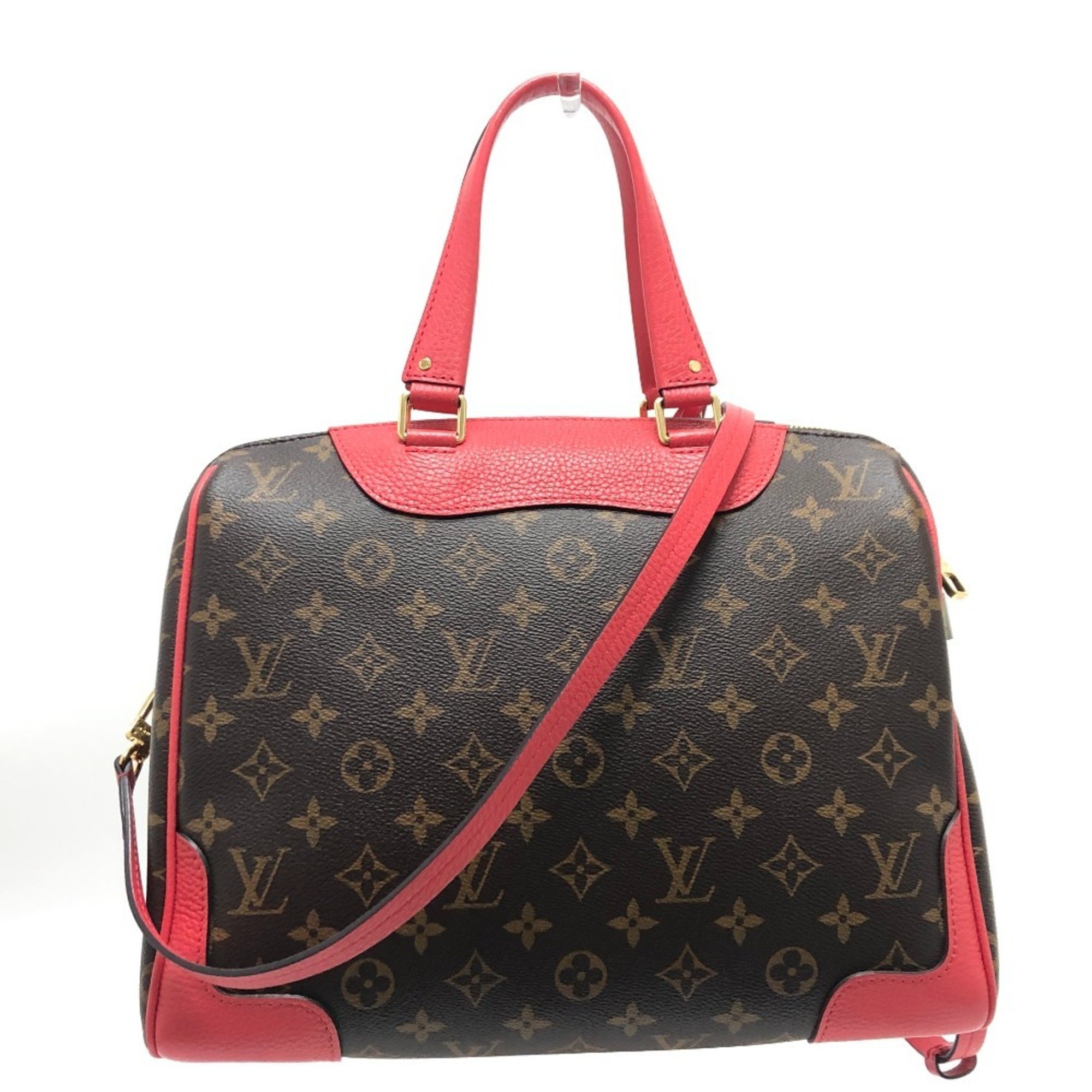 LOUIS VUITTON Louis Vuitton M50057 Retiro PM Bag Shoulder Handbag Monogram Canvas Women's Coquelicot Brown