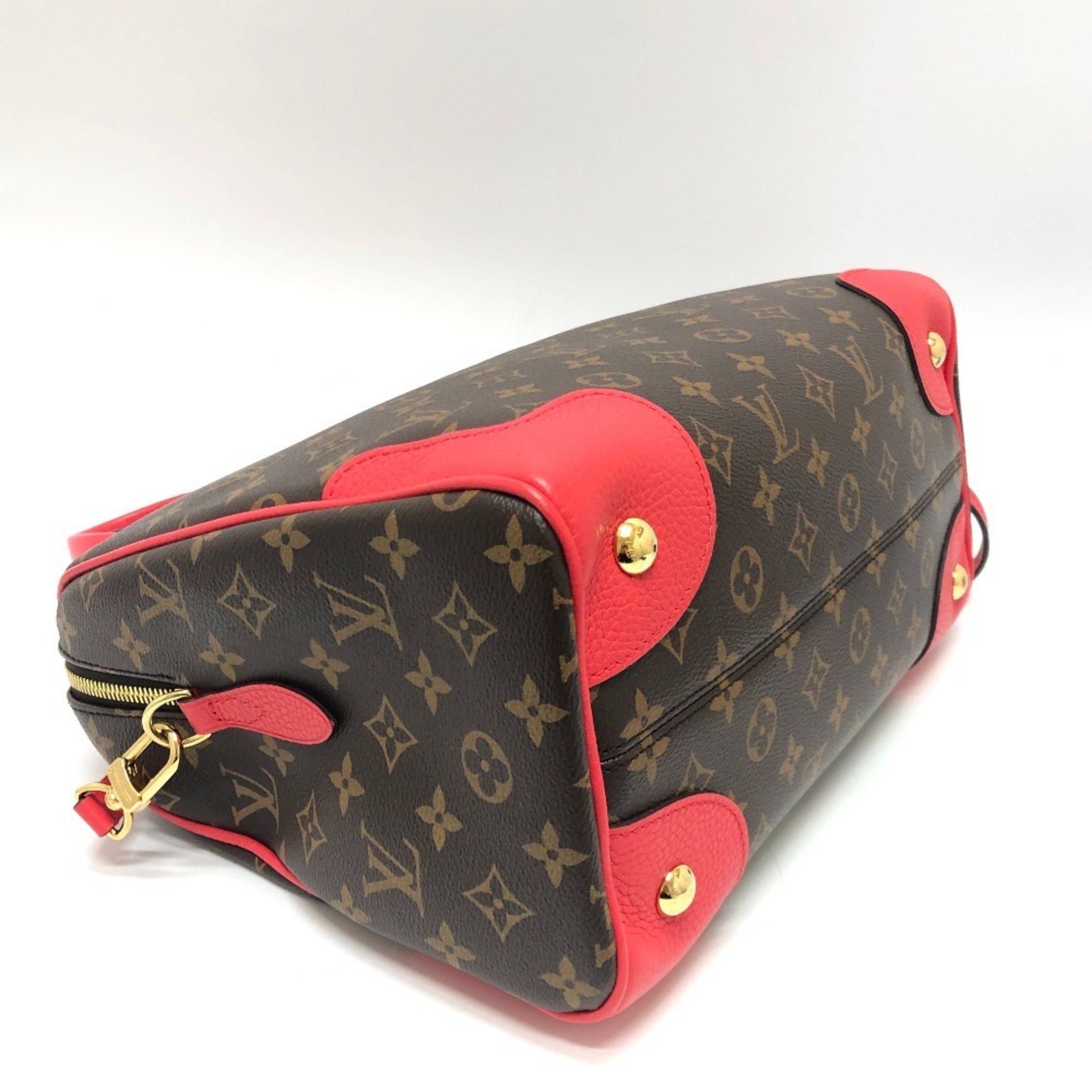 LOUIS VUITTON Louis Vuitton M50057 Retiro PM Bag Shoulder Handbag Monogram Canvas Women's Coquelicot Brown