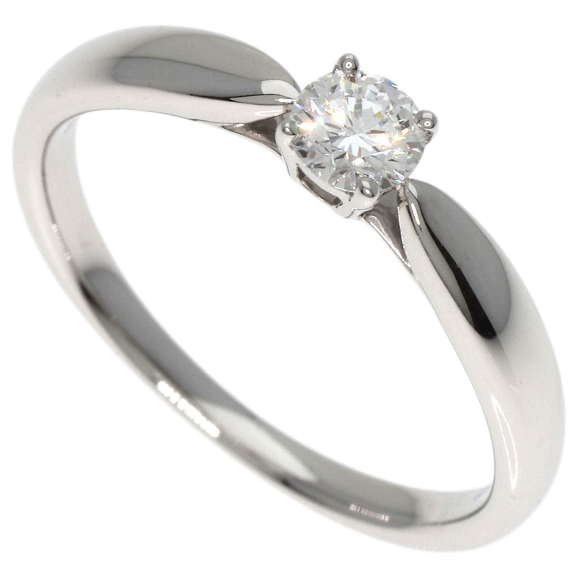 Tiffany Harmony Solitaire Diamond Ring, Platinum PT950, Women's, TIFFANY&Co.