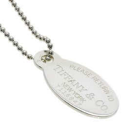 Tiffany Return to Oval Necklace Silver Women's TIFFANY&Co.