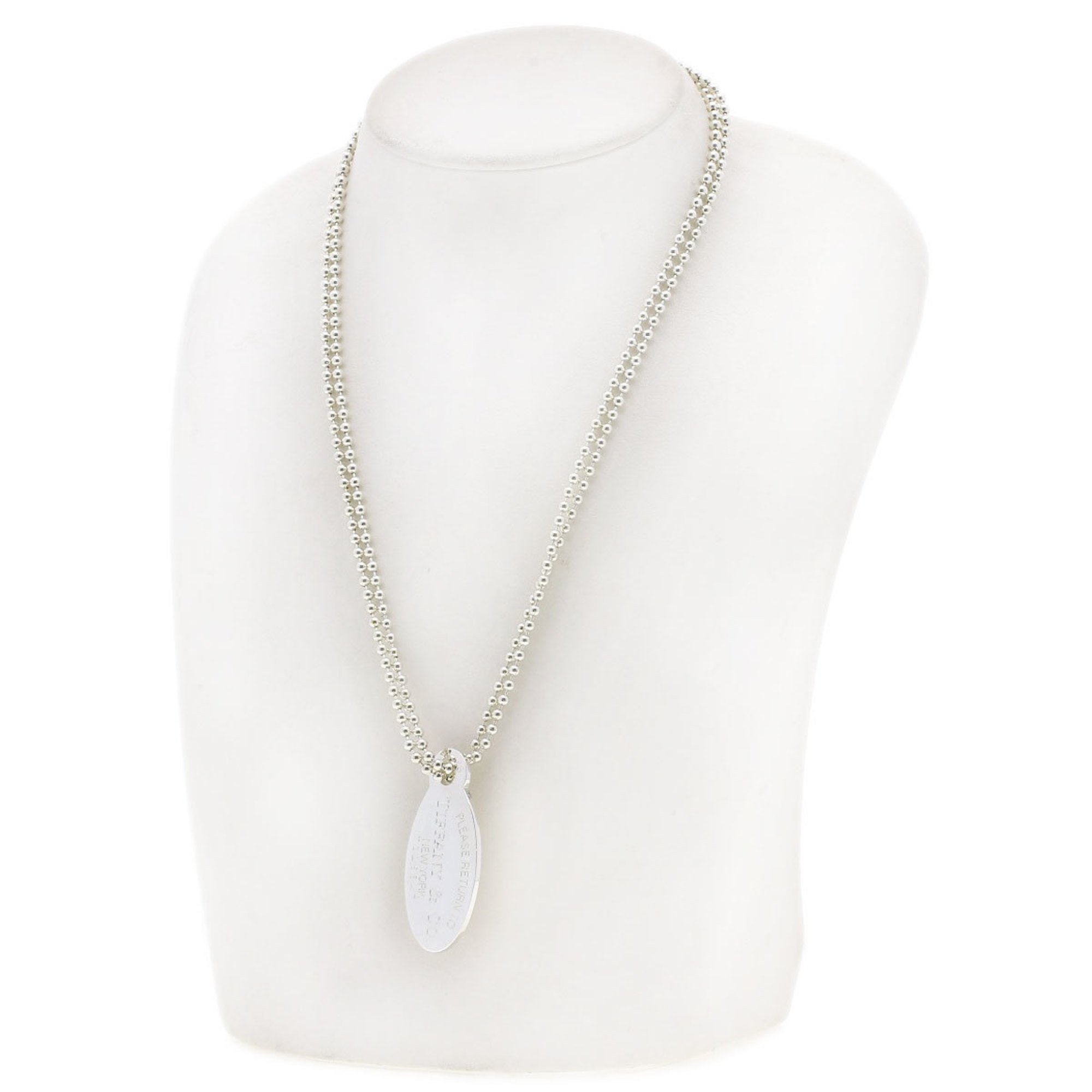 Tiffany Return to Oval Necklace Silver Women's TIFFANY&Co.