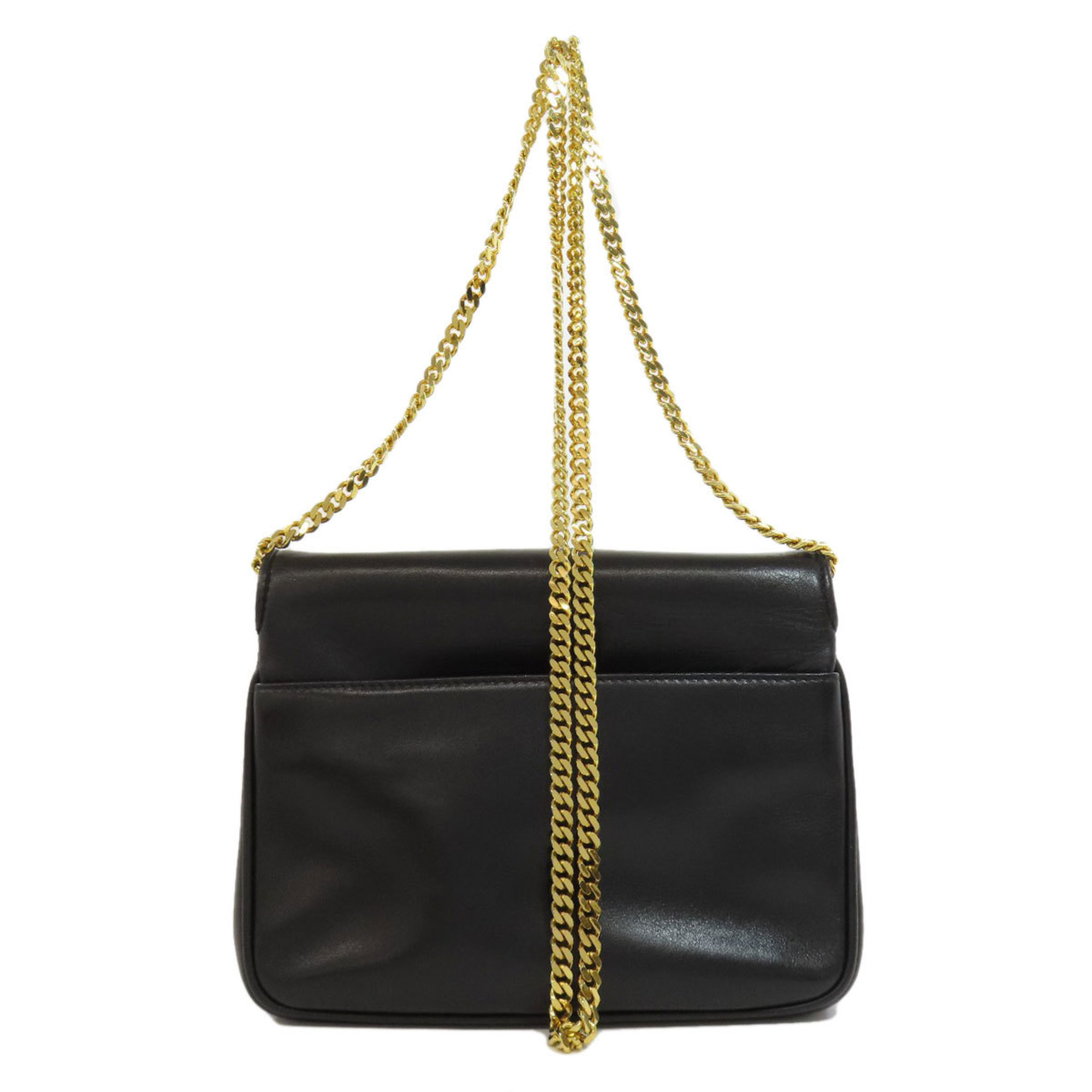 Celine Macadam Shoulder Bag Leather Women's CELINE