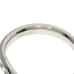 Tiffany & Co. Curved Band Diamond Ring, Platinum PT950, Women's, TIFFANY